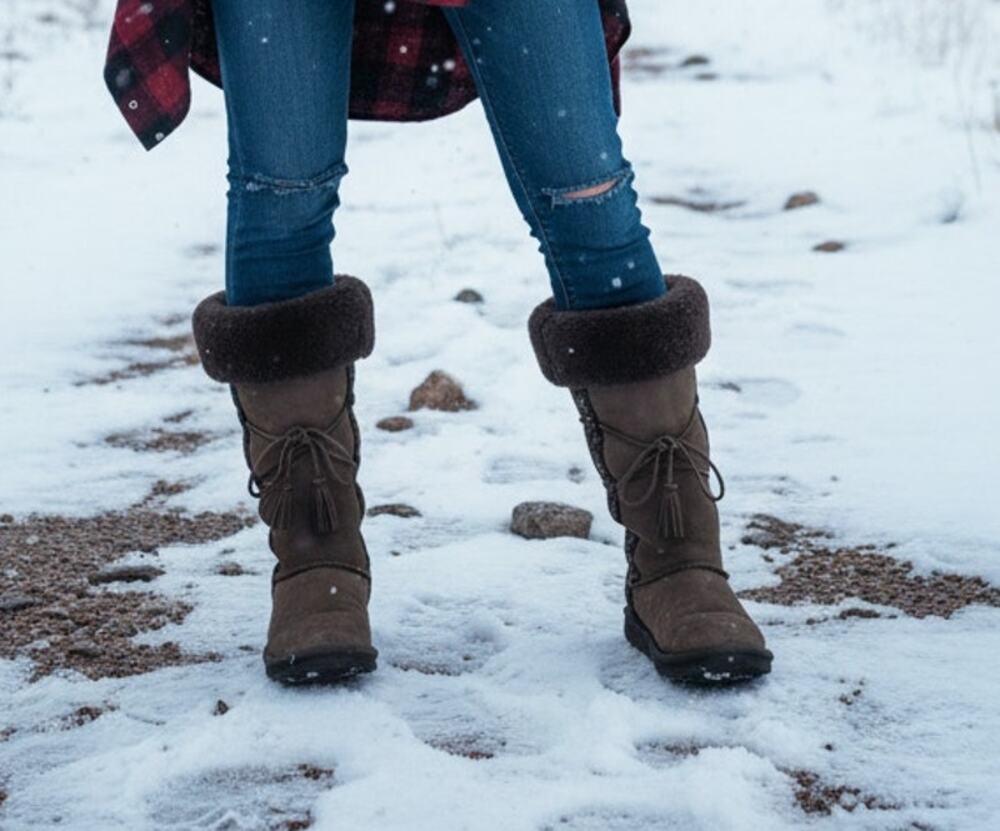L.L. Bean Signature Shearling Lined Moccasin Boots